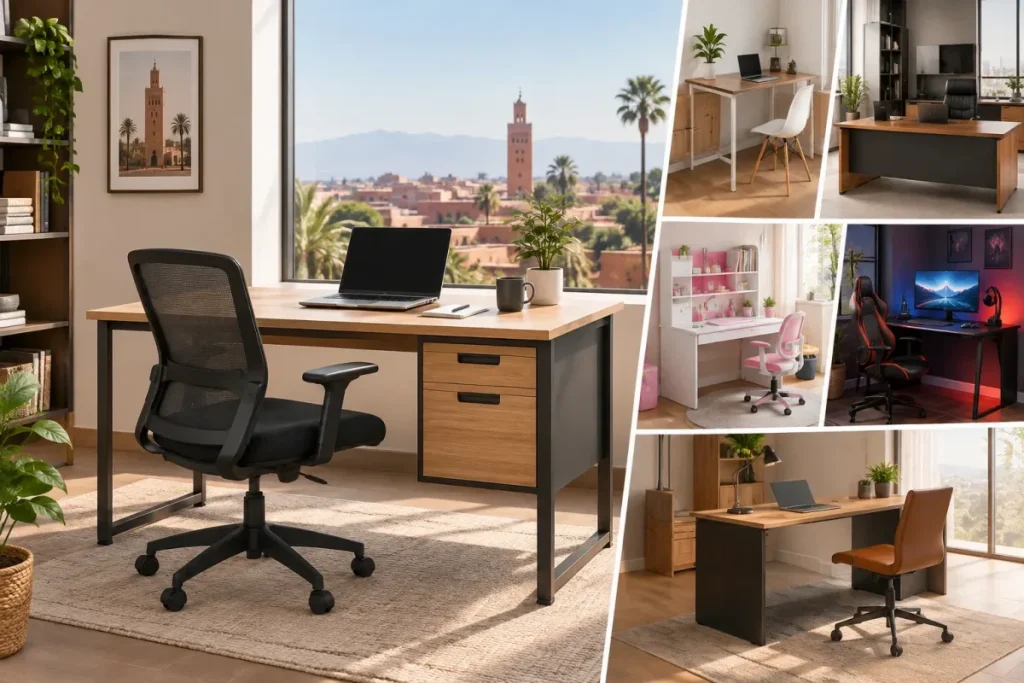 Bureaux de différents modèles et dimensions à acheter au Maroc