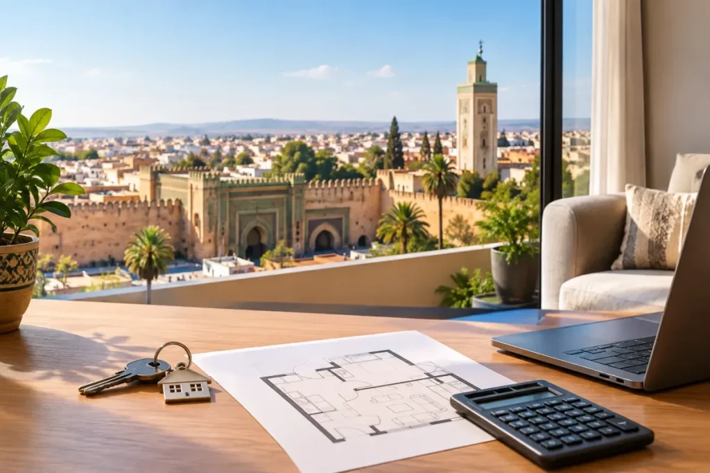 Appartement à louer à Meknès dans un quartier résidentiel