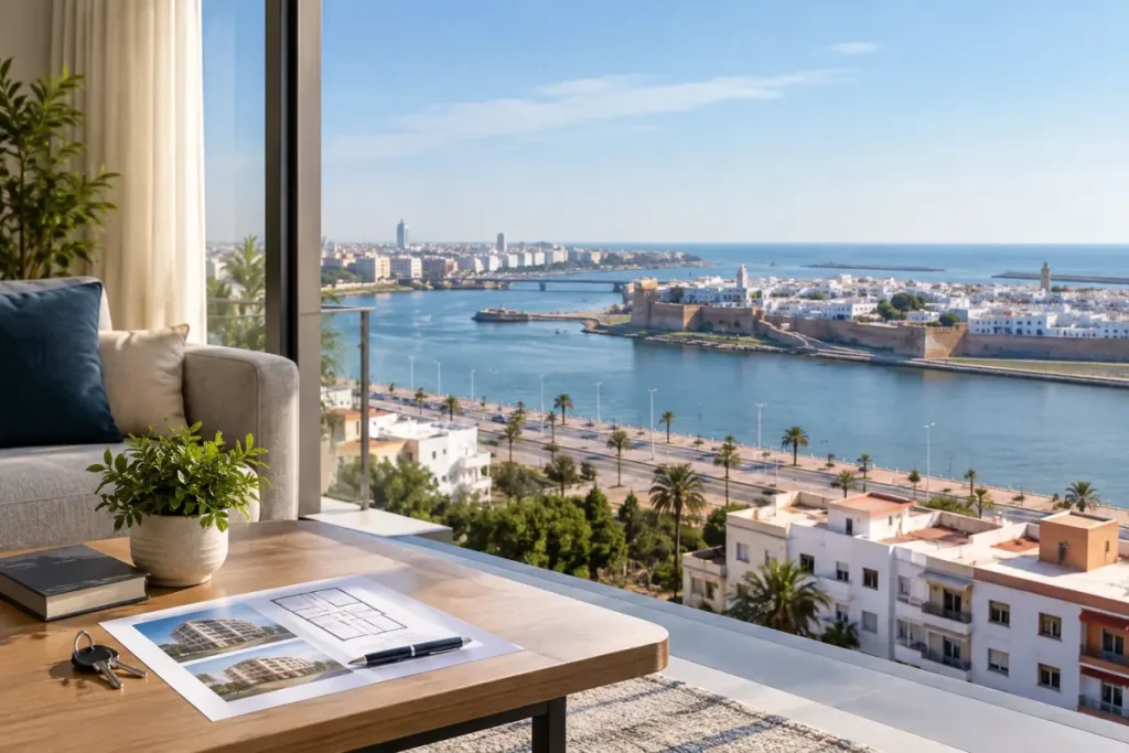 Appartement à vendre à Salé avec vue sur la ville