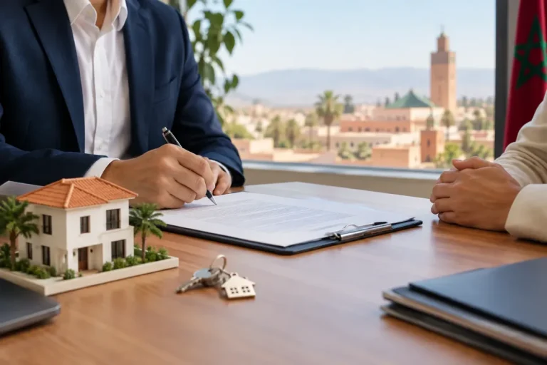 Signature d’un compromis de vente immobilier au Maroc