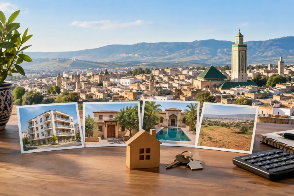 Tableau des prix immobiliers au m² à Fès par type de bien et quartier