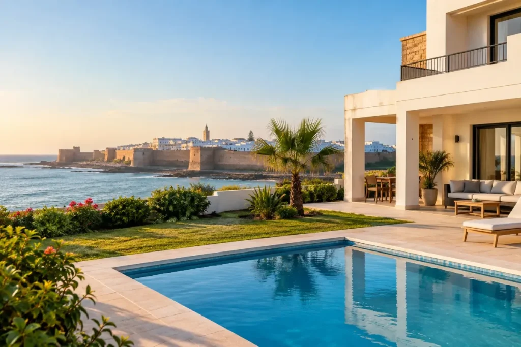 Villa à louer à El Jadida avec jardin