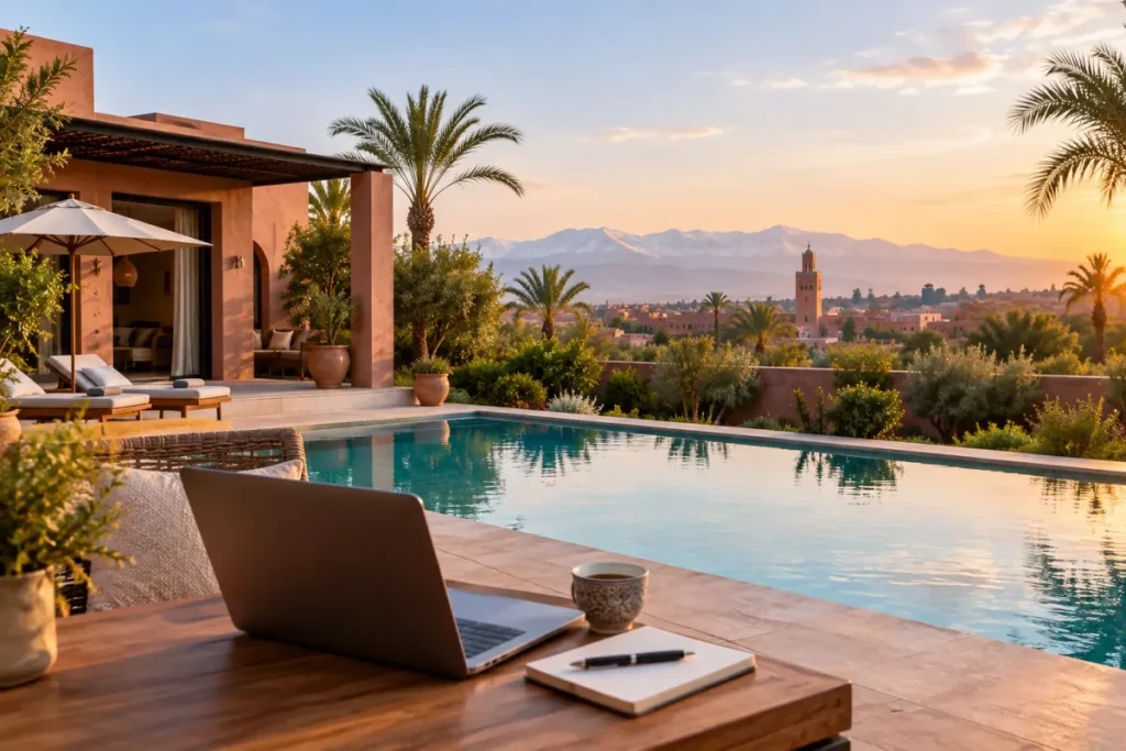 Villa à louer à Marrakech avec piscine